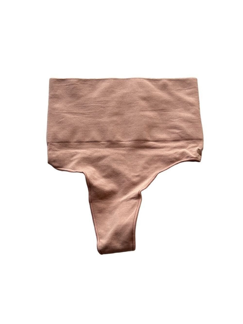 SKIMS Seamless High Waist Thong Underwear Brown L/XL NWOT